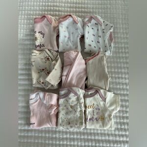 Bundle of babygirl onesies, 3-6 months